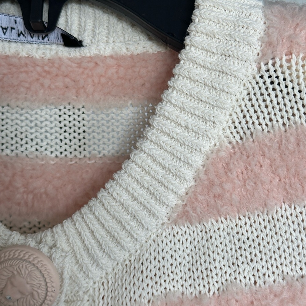 BALMAIN Striped wool-blend cardigan - Picture 5 of 8